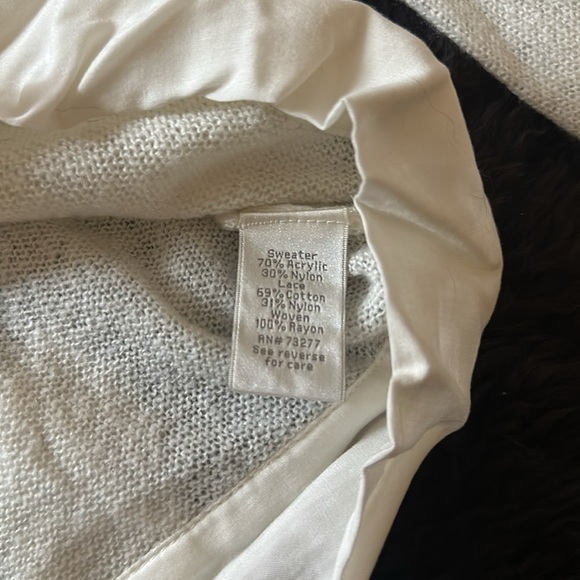 Lauren Conrad Runway Embellished Open Back Pearl Sweater - Picture 6 of 6